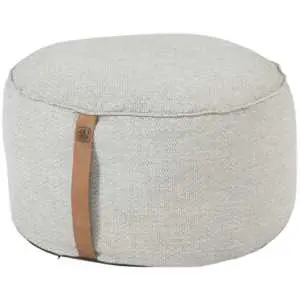 Puff big mid grey - royale poef voor tuin of terras