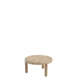 Ronde teak koffietafel - 60 cm