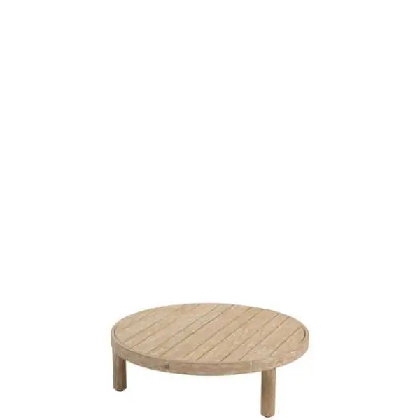 Ronde teak koffietafel voor buiten