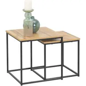 Set van 2 bijzettafels met MDF blad