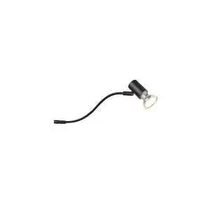 Applique murale 34 cm, métal noir mat, avec protection IP44 pour extérieur