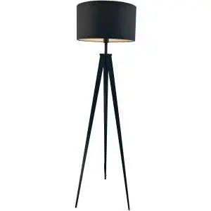 Staande lamp in zwart met E27-fitting