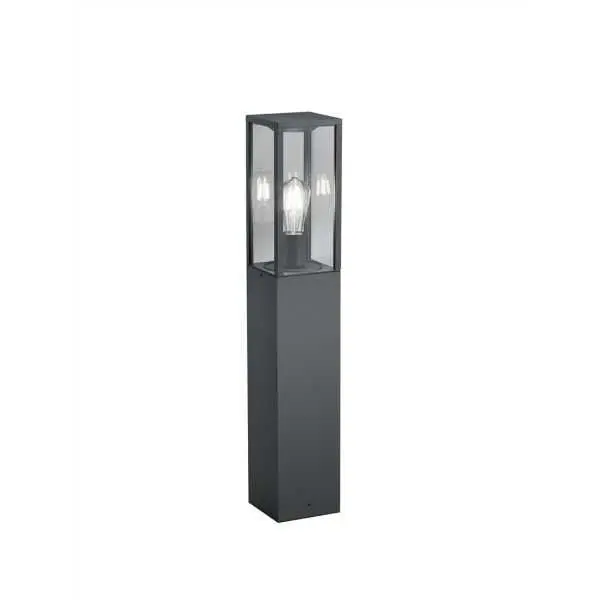 Vloerlamp met glas en aluminium (antraciet) Vloerlamp met glas en aluminium (antraciet)