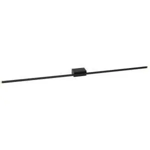 Wandlamp zwart met handbewegingssensor