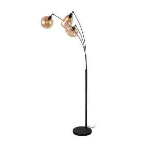 Vloerlamp 3xE14 mat zwart 71,5x68cm