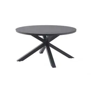 Promoties 13 Ronde buitentafel 140 cm met glasblad en alu frame