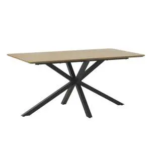 Eettafel 160 x 90 cm in melamine eik