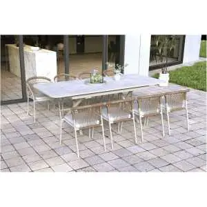 Uitschuifbare tuintafel 180-240 cm met Fairstone blad Uitschuifbare tuintafel 180-240 cm met Fairstone blad