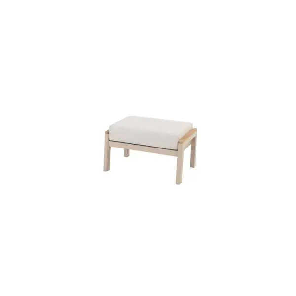 Comfortabele footstool in latte kleur Comfortabele footstool in latte kleur