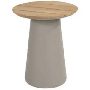 Ronde bijzettafel in teak