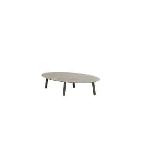 Table basse 120 x 65 cm, céramique terre