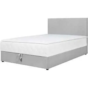 Boxspring 120x200 in lichtgrijs