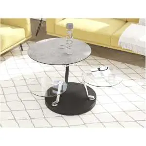 Cadran salontafel Ø77?Ø132 keramiek Silver