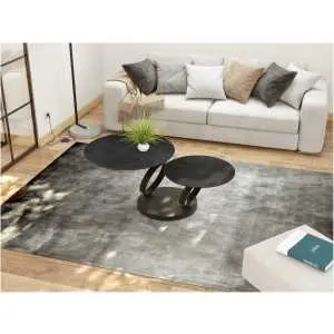 Draaibare salontafel keramiek titanium