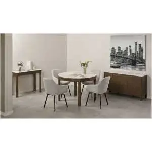 Console 100 cm met keramiek in crème
