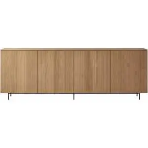 Sideboard 236 cm in geolied eikenfineer