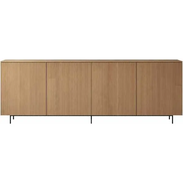 Sideboard 236 cm in geolied eikenfineer