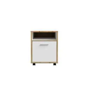 Rolcontainer met deur en open nis