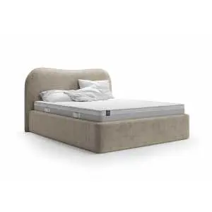 Gestoffeerd bed 160x200 met lattenbodem en opbergruimte