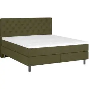 Boxspring 180x200 in olijfgroen