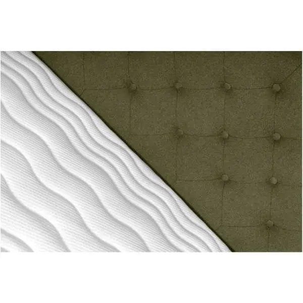 Boxspring 180x200 in olijfgroen Boxspring 180x200 in olijfgroen