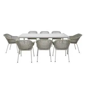 Aluminium tuintafel met beige keramiekblad 160 x 95 cm Aluminium tuintafel met beige keramiekblad 160 x 95 cm