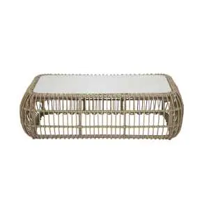 Table basse 125,5 cm, modèle rectangulaire