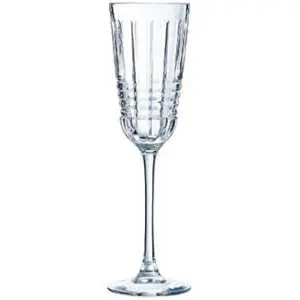 Flûte à champagne 17 cl, set de 6, verre transparent