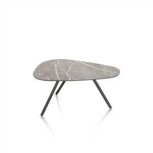 Promotions 76 Table basse 75 x 45 cm, gris clair, design compact