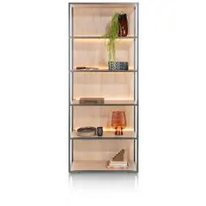 Open boekenkast 80 cm met ledverlichting