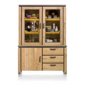 Buffet 150 x 210 cm, style champêtre, avec 3 tiroirs
