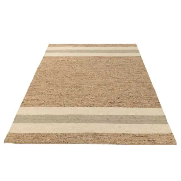 Tapijt 200 x 300 cm, gevlekte wolmix, hoogte 1 cm