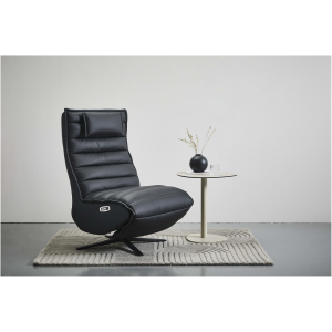 Relaxzetel 68 cm, zwart, lederlook Relaxzetel 68 cm, zwart, lederlook
