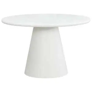 Eettafel 120 cm, wit, MDF