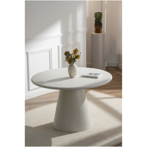 Eettafel 120 cm, wit, MDF Eettafel 120 cm, wit, MDF
