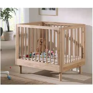 Babypark 95 x 75 cm, eikenhout naturel