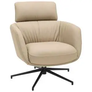 Relaxzetel 73 cm, lichtbruin en zwart, bekleding