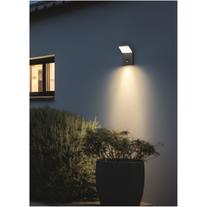 Wandlamp, wit gegoten aluminium, met geïntegreerde LED 900 lm Wandlamp, wit gegoten aluminium, met geïntegreerde LED 900 lm