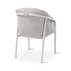 Tuinstoel 58 x 86 x 65 cm, aluminium sand met kussens dune Tuinstoel 58 x 86 x 65 cm, aluminium sand met kussens dune