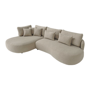 Hoekzetel 315 cm, bruin, stoffering Hoekzetel 315 cm, bruin, stoffering