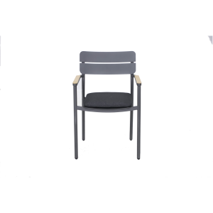 Eetkamerstoel voor buiten, antraciet, aluminium Eetkamerstoel voor buiten, antraciet, aluminium