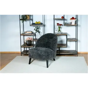 Fauteuil Rimini, stof Jazz zwart onderstel Fauteuil Rimini, stof Jazz zwart onderstel