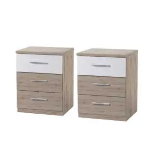 Nachtkast 46 cm, wit