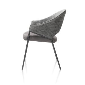 Armstoel, antracietkleurig, met stevig frame Armstoel, antracietkleurig, met stevig frame
