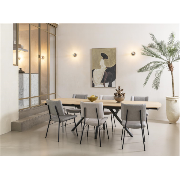 Eettafel 200 cm, natural houtafwerking Novello Eettafel 200 cm, natural houtafwerking Novello