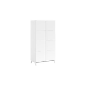 Armoire 98,5 cm, 2 portes, bois de hêtre blanc