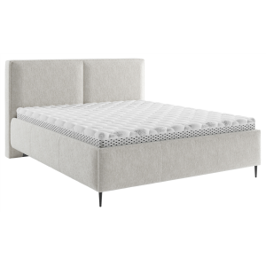 Home 39 Gestoffeerd bed 160 x 200 cm, zwart, metaal, bekleding, lattenbodem inbegrepen