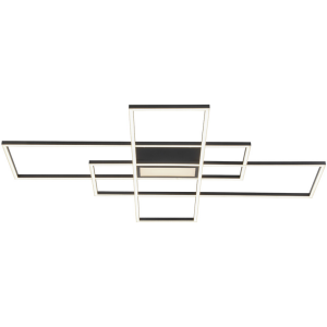 LED-plafondlamp 7 cm, zwart, metaal