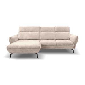 Hoekzetel 275 cm, verstelbare rugleuning, hoek links