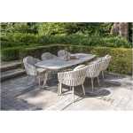Diningstoel in latte met twee kussens voor buiten - 1240-1517